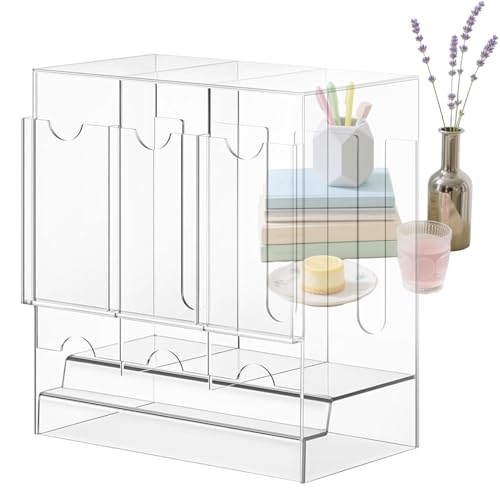 Kartenspender, 9,45-Zoll-3-Slot-Booster-Packbox für Sportkarten, Acryl-Deck-Veranstalter mit Displayregal und Beschützer, Sammelspeicherbehälter für Desktop-Heimzimmer Kartenspender, 9,45-Zoll-3-Slot-Booster-Packbox für Sportkarten, Acryl-Deck-Veranstalter mit Displayregal und Beschützer, Sammelspeicherbehälter für Desktop-Heimzimmer von Ghjkldha