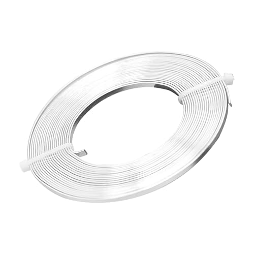 Modellierdraht,Flexibler Flacher Bunter Aluminium Basteldraht - Dekoartikel Für Party Ohrringe Häkelarbeiten Gartendekor Modellbau Modellierdraht,Flexibler Flacher Bunter Aluminium Basteldraht - Dekoartikel Für Party Ohrringe Häkelarbeiten Gartendekor Modellbau von Ghjkldha