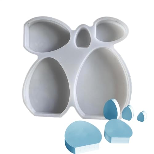 Ostereier-Kerzenform, Silikon-3D-Form, Beschichtung, antihaftbeschichtet, 18 x 17 x 2 cm, Schmuckharzgussform für Heimdekoration Ostereier-Kerzenform, Silikon-3D-Form, Beschichtung, antihaftbeschichtet, 18 x 17 x 2 cm, Schmuckharzgussform für Heimdekoration von Ghjkldha