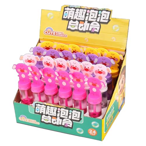 Seifenblasen-Gastgeschenke, 24 Stück, für den Außenbereich, Seifenblasen-Gebläsestäbe für Kinder, Outdoor-Spiel-Partygeschenke für Garten, Hinterhof, Rasen, Schwimmbad, Karneval von Ghjkldha