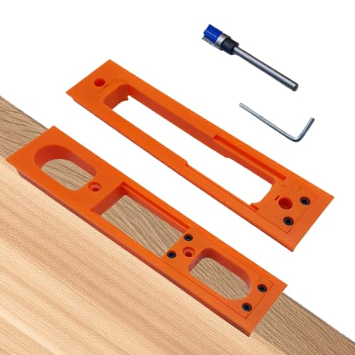 Türband Fräslehre - Einstellbare Tür Montage Vorrichtung,Leichtes Rutschfestes Montageset Für Anfänger Garage Reparatur Holzinstallation Außenbereich Türband Fräslehre - Einstellbare Tür Montage Vorrichtung,Leichtes Rutschfestes Montageset Für Anfänger Garage Reparatur Holzinstallation Außenbereich von Ghjkldha