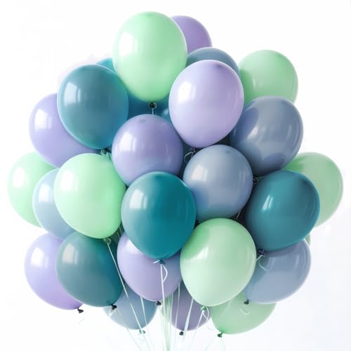 100 Luftballons Bunt,Luftballons Blau,12” Grün Blau Latex Ballons Geburtstag für Hochzeit Verlobung Babyparty Christmas Party Dekoration 100 Luftballons Bunt,Luftballons Blau,12” Grün Blau Latex Ballons Geburtstag für Hochzeit Verlobung Babyparty Christmas Party Dekoration von Ghoietv