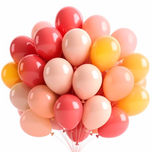 100 Luftballons Bunt,12” Rot Gelb Regenbogen Luftballons,Helium Ballons Geburtstag,für Ballongirlande Oder Ballonbogen Hochzeit Verlobung Party Dekoration 100 Luftballons Bunt,12” Rot Gelb Regenbogen Luftballons,Helium Ballons Geburtstag,für Ballongirlande Oder Ballonbogen Hochzeit Verlobung Party Dekoration von Ghoietv