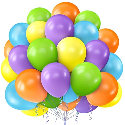 60 Luftballons Bunt,12” Orange Grün Gelb Latex Ballons,Regenbogen Luftballons für Geburtstag Helium Ballons Hochzeit Baby Shower Jungen Party Deko 60 Luftballons Bunt,12” Orange Grün Gelb Latex Ballons,Regenbogen Luftballons für Geburtstag Helium Ballons Hochzeit Baby Shower Jungen Party Deko von Ghoietv