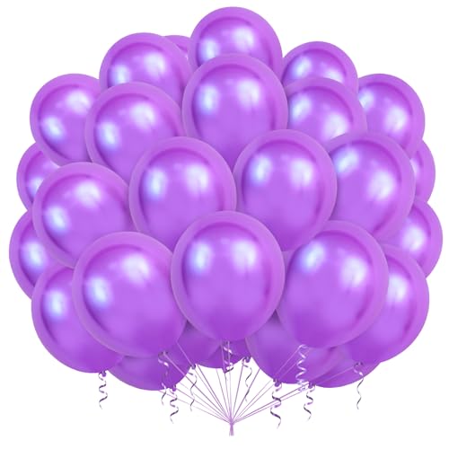 Luftballons Lila,100 Stück Lila Latex Luftballons,Helium Ballon Für Luftballons Geburtstag MäDchen Babyparty Hochzeit Abschluss Party Deko Luftballons Lila,100 Stück Lila Latex Luftballons,Helium Ballon Für Luftballons Geburtstag MäDchen Babyparty Hochzeit Abschluss Party Deko von Ghoietv