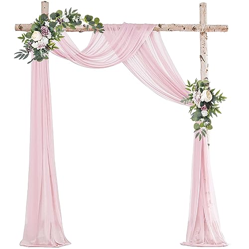 Ghope Hochzeitsbogen Vorhang Querbehang Transparente Tüll Hochzeits Hintergrund Vorhang Kulissenvorhänge Hochzeitsbogen Gardinen Dekoration für Fotografie Party Hochzeit Torbogen Zeremonie Ghope Hochzeitsbogen Vorhang Querbehang Transparente Tüll Hochzeits Hintergrund Vorhang Kulissenvorhänge Hochzeitsbogen Gardinen Dekoration für Fotografie Party Hochzeit Torbogen Zeremonie von Ghope