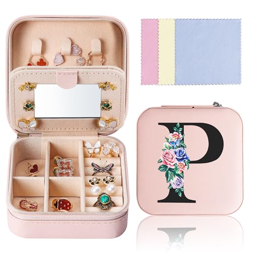 Klein Schmuckkästchen Reise mit Spiegel, Schmuck-Reiseetui leder Schmuckschatulle tragbar Schmuckbox Schmuckkasten Schmucketui für Damen Mädchen Geschenk Klein Schmuckkästchen Reise mit Spiegel, Schmuck-Reiseetui leder Schmuckschatulle tragbar Schmuckbox Schmuckkasten Schmucketui für Damen Mädchen Geschenk von Ghope