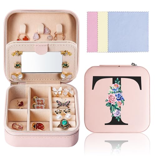 Klein Schmuckkästchen Reise mit Spiegel, Schmuck-Reiseetui leder Schmuckschatulle tragbar Schmuckbox Schmuckkasten Schmucketui für Damen Mädchen Geschenk Klein Schmuckkästchen Reise mit Spiegel, Schmuck-Reiseetui leder Schmuckschatulle tragbar Schmuckbox Schmuckkasten Schmucketui für Damen Mädchen Geschenk von Ghope