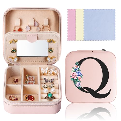 Klein Schmuckkästchen Reise mit Spiegel, Schmuck-Reiseetui leder Schmuckschatulle tragbar Schmuckbox Schmuckkasten Schmucketui für Damen Mädchen Geschenk Klein Schmuckkästchen Reise mit Spiegel, Schmuck-Reiseetui leder Schmuckschatulle tragbar Schmuckbox Schmuckkasten Schmucketui für Damen Mädchen Geschenk von Ghope