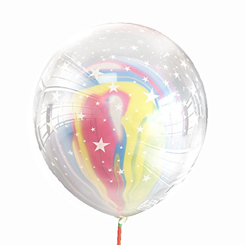 Ghulumn 10 Stück doppelschichtiger Sternen-Ballon, Hochzeitsballon, Babyparty, Dekoration, Kinder-Partyzubehör von Ghulumn