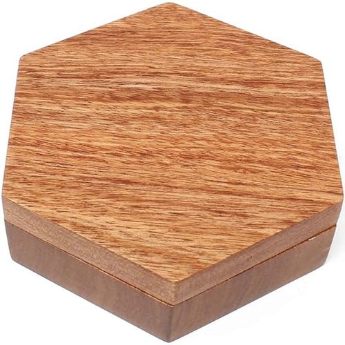 Würfelbox aus Holz, Aufbewahrungsbox für polyedrische Würfelbox, Magnetverschluss mit 7 Fächern und Tisch-Gaming-Würfelzubehör Würfelbox aus Holz, Aufbewahrungsbox für polyedrische Würfelbox, Magnetverschluss mit 7 Fächern und Tisch-Gaming-Würfelzubehör von Ghvryque