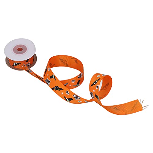 Ghzste 4 Rollen des Halloween -Bandes, Cartoon -Fledermaus -Muster, 10 Yards 1 Zoll Breite Orange Polyester Craft Ribbon, für Geschenkverpackung, DIY Halloween Party Dekoration, zu Ghzste 4 Rollen des Halloween -Bandes, Cartoon -Fledermaus -Muster, 10 Yards 1 Zoll Breite Orange Polyester Craft Ribbon, für Geschenkverpackung, DIY Halloween Party Dekoration, zu von Ghzste