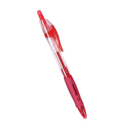 Ghzste Einziehbarer Kugelschreiber, 0,5 Mm Tipp, Premium-Kunststoffmaterial, Schnelltupplertinte, Schreibstifte der Schüler, Stifte für Büroschulen Zum Schreiben (Rot) von Ghzste