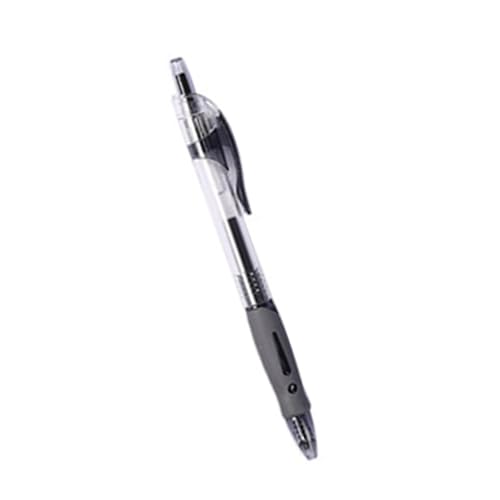 Ghzste Einziehbarer Kugelschreiber, 0,5 Mm Tipp, Premium-Kunststoffmaterial, Schnelltupplertinte, Schreibstifte der Schüler, Stifte für Büroschulen Zum Schreiben (Schwarz) von Ghzste
