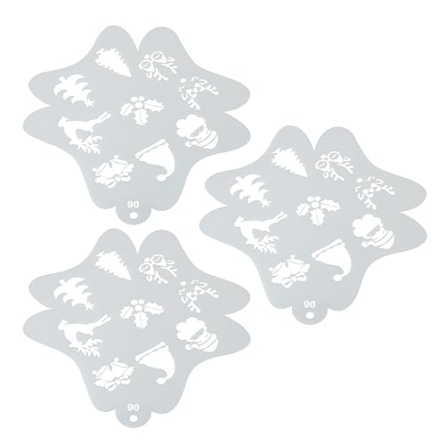 Ghzste Wiederverwendbare Gesichtsfarbe Schablonen, Körpermalereivorlagen für Kinder Weihnachtsverfolgung Schablonen, Biegsame und Flexible Schmackereien mit Flach Ghzste Wiederverwendbare Gesichtsfarbe Schablonen, Körpermalereivorlagen für Kinder Weihnachtsverfolgung Schablonen, Biegsame und Flexible Schmackereien mit Flach von Ghzste