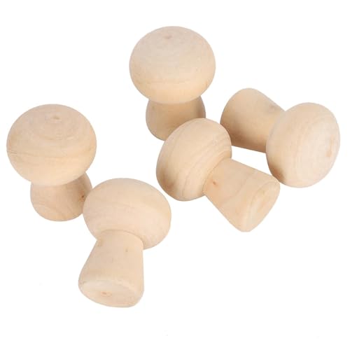 Holzpuppenkörper, Pilzkopfform, DIY -Holzhandwerk für, Bestehend aus Hochwertigem Holz, Unfertigen Dekorationen mit Endlosen Möglichkeiten von Ghzste