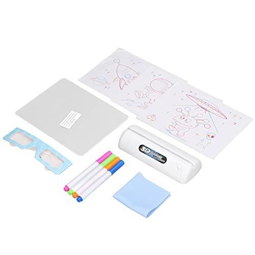 Kinder Zeichnen Lichtbrett, Doodle Light Board Luminous -Zeichenbrett für Kinder Weiche Schlaflampe mit Multi -Farben Runden Rahmen (Raum) von Ghzste