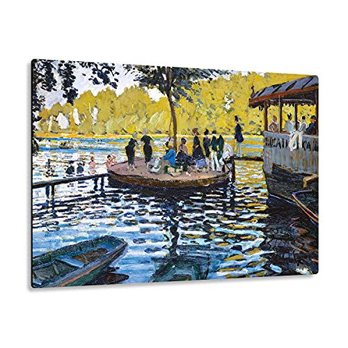 Giallobus - Giallopanel Art Board - Claude Monet - La grenouillère - MDF-Holz - 42X29,7 von Giallobus