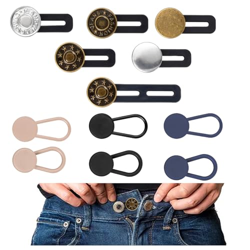 Giantree 12 Stück Hosenbunderweiterung, Knopfverlängerung für Hosen Hosenknopf Verlängerung Hosenerweiterung Schwangerschaft,für Herren und Damen hosen, Kleider, Hemden(12 Stück) von Giantree