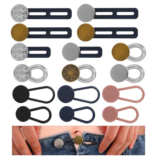 Giantree 16 Stück Hosenbunderweiterung Knopf, Hosenknopf Verlängerung hosenbunderweiterung hosenerweiterung schwangerschaft Jeans Knopfverlängerung für Hosen für Herren und Damenhosen Kleider (Stil A) Giantree 16 Stück Hosenbunderweiterung Knopf, Hosenknopf Verlängerung hosenbunderweiterung hosenerweiterung schwangerschaft Jeans Knopfverlängerung für Hosen für Herren und Damenhosen Kleider (Stil A) von Giantree
