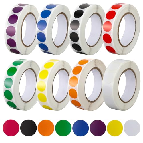 Giantree 8000Stück Klebepunkte Bunt, 13mm Punkte Sticker Aufkleber Dankeschön 8Farben Runde Punktaufkleber Klebepunkte Etiketten Markierungspunkte für Kalender Basteln Büro 1000 Stücke/Rolle(8 Rollen) Giantree 8000Stück Klebepunkte Bunt, 13mm Punkte Sticker Aufkleber Dankeschön 8Farben Runde Punktaufkleber Klebepunkte Etiketten Markierungspunkte für Kalender Basteln Büro 1000 Stücke/Rolle(8 Rollen) von Giantree