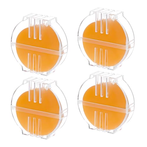 Giantree Bienenwachs-Garn-Conditioner, Fadenwachs zum Nähen mit Kunststoffbox, Bienenwachs-Conditioner, Quilten zur Verstärkung von Nähgarnen (gelb), 4 Stück von Giantree
