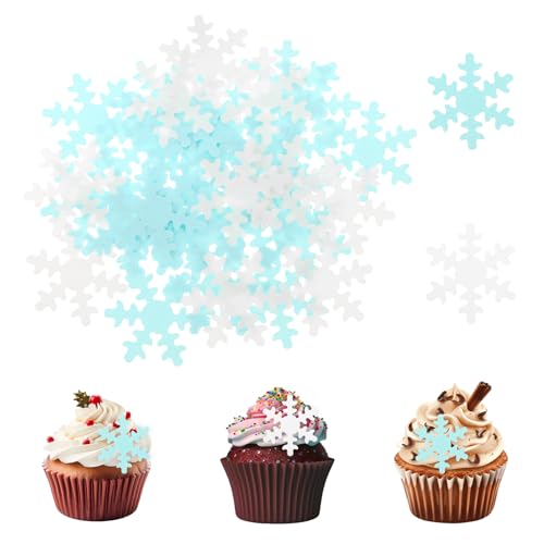 Giantree Essbare Schneeflocken Tortendeko, 50 Stück Klebreispapier Tortenaufsatz Kuchen Dekoration Chneeflocke Essbare Muffin Deko Essbare Cupcake Topper für Hochzeit Geburtstag Jubiläum (weiß+blau) Giantree Essbare Schneeflocken Tortendeko, 50 Stück Klebreispapier Tortenaufsatz Kuchen Dekoration Chneeflocke Essbare Muffin Deko Essbare Cupcake Topper für Hochzeit Geburtstag Jubiläum (weiß+blau) von Giantree