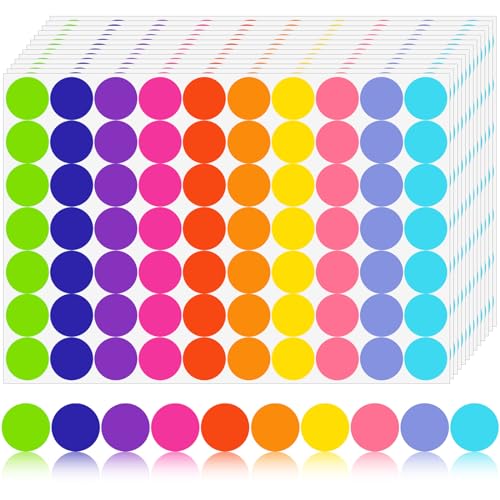 2800 Stück 10 Farben Klebepunkte Bunt 20mm Punkt Aufkleber Markierungspunkte Runde Aufkleber Bunte Klebepunkte Glue Dots Farbige Klebepunkte Etiketten Selbstklebende für Kalender Büro Schule 2800 Stück 10 Farben Klebepunkte Bunt 20mm Punkt Aufkleber Markierungspunkte Runde Aufkleber Bunte Klebepunkte Glue Dots Farbige Klebepunkte Etiketten Selbstklebende für Kalender Büro Schule von Gicare