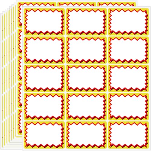 Preisetiketten 75 x 50mm Ablösbarer Preisschilder Etiketten Selbstklebend, Klebeetiketten zum Beschriften, 150 Stück Aufkleber zum Beschriften für Flohmarkt Zubehör, Marmeladengläser Preisetiketten 75 x 50mm Ablösbarer Preisschilder Etiketten Selbstklebend, Klebeetiketten zum Beschriften, 150 Stück Aufkleber zum Beschriften für Flohmarkt Zubehör, Marmeladengläser von Gicare