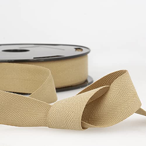 Baumwoll-Twill-Klebeband, 2 m lang, Fischgrätenmuster, 25 mm breit, Goldbeige Giddy Square Baumwoll-Twill-Klebeband, 2 m lang, Fischgrätenmuster, 25 mm breit, Goldbeige Giddy Square von Giddy Square