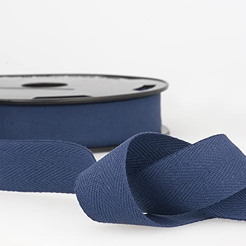 Baumwoll-Twill-Klebeband, 2 m lang, Fischgrätenmuster, 25 mm breit, Marineblau Giddy Square Baumwoll-Twill-Klebeband, 2 m lang, Fischgrätenmuster, 25 mm breit, Marineblau Giddy Square von Giddy Square
