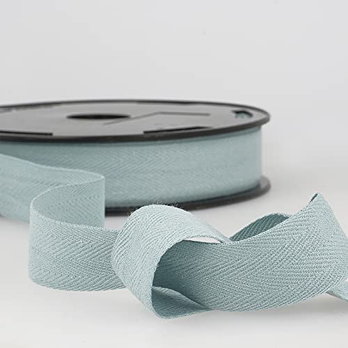 Baumwoll-Twillband, 10 m lang, Fischgrätenmuster, 25 mm breit, Himmelblau Giddy Square Baumwoll-Twillband, 10 m lang, Fischgrätenmuster, 25 mm breit, Himmelblau Giddy Square von Giddy Square