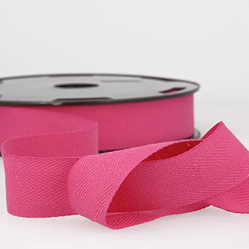 Baumwoll-Twillband, 2 m lang, Fischgrätenmuster, 25 mm breit, Fuchsia Giddy Square Baumwoll-Twillband, 2 m lang, Fischgrätenmuster, 25 mm breit, Fuchsia Giddy Square von Giddy Square