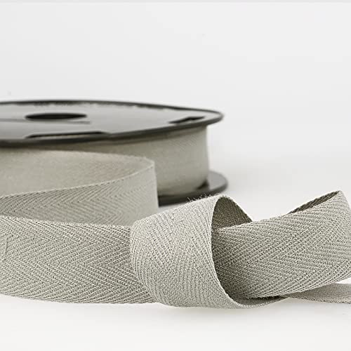 Hellgrau 3m Länge Baumwoll-Twillband Gurtband - Fischgrätengewebe 20mm breit - von Giddy Square Hellgrau 3m Länge Baumwoll-Twillband Gurtband - Fischgrätengewebe 20mm breit - von Giddy Square von Giddy Square