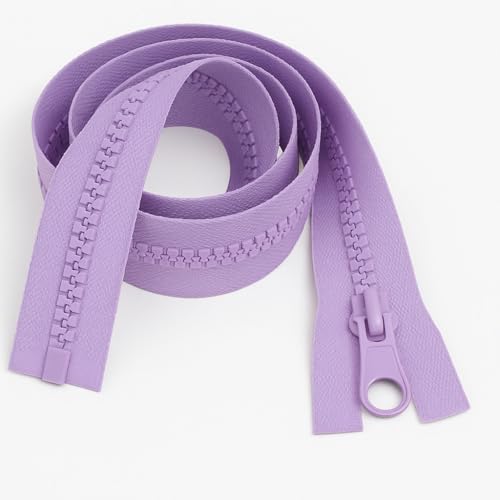 Lila 76 cm robuster Reißverschluss – offenes Ende, maschinenwaschbare Kunststoffzähne, perfekt für Mäntel und Oberbekleidung von Giddy Square Lila 76 cm robuster Reißverschluss – offenes Ende, maschinenwaschbare Kunststoffzähne, perfekt für Mäntel und Oberbekleidung von Giddy Square von Giddy Square