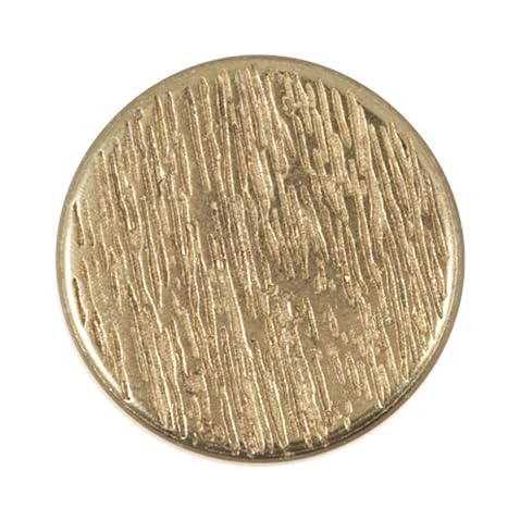 Metallknöpfe, gebürstete Oberfläche, goldfarben, 3 Stück, 15 mm (24 Lignes) für Mode und Accessoires Giddy Square von Giddy Square