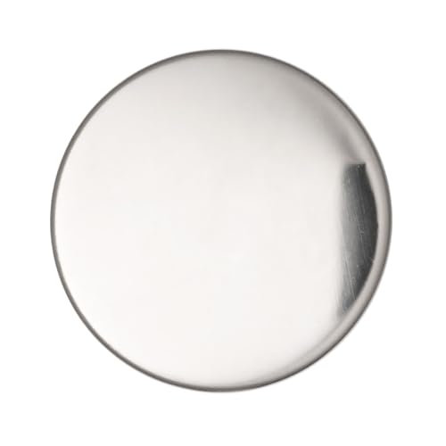 Silberfarbene Metallknöpfe, glatte Oberfläche, 3 Stück, 20 mm (32 Lignes) für maßgeschneiderte Kleidung und Handwerk von Giddy Square von Giddy Square