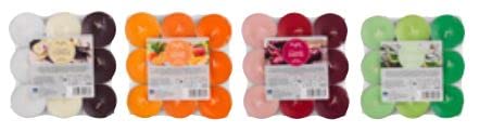 Gies Kerzen Maxi Duftteelichter, Brenndauer 8 Stunden, intensive Duft Teelichter, Teelichter, duftende Teelichter, Duftkerzen, Kerzenduft (Dunkle Kirsche (rosa-rot-dunkelrot), 9) von Gies