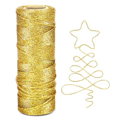 1MM Gold Metallic Kordel, 100M Gold Schnur, Nicht Elastisch Kordelband Schnur, Goldfaden DIY Bastelschnur zum Weihnachten Dekoration, Handwerk, Geschenkverpackung 1MM Gold Metallic Kordel, 100M Gold Schnur, Nicht Elastisch Kordelband Schnur, Goldfaden DIY Bastelschnur zum Weihnachten Dekoration, Handwerk, Geschenkverpackung von Gifeerory