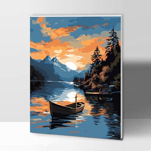Gifmore Malen nach Zahlen Erwachsene mit Rahmen, DIY Handwerk Kunst Leinwand Malerei Kit mit Acrylpigment und Pinseln, Wanddekoration für Zuhause 30 x 40 cm Meerblick Gifmore Malen nach Zahlen Erwachsene mit Rahmen, DIY Handwerk Kunst Leinwand Malerei Kit mit Acrylpigment und Pinseln, Wanddekoration für Zuhause 30 x 40 cm Meerblick von Gifmore