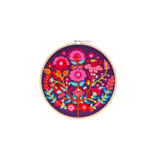 Gift Company Broderie, Stickbild, M, Motiv: Blumen, Mehrfarbig von Gift Company