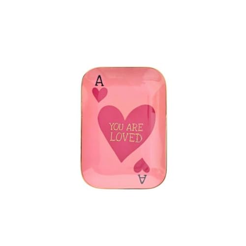 Gift Company Love Plates, Deko-Teller M, Porzellan, Motiv: You are loved, rosa, 15,5x2x10,5cm Gift Company Love Plates, Deko-Teller M, Porzellan, Motiv: You are loved, rosa, 15,5x2x10,5cm von Gift Company