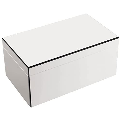 Gift Company - Tang - Schmuckbox - Schmuckschatulle - Schmuckkasten - mit Spiegel - M - weiß - 28x13x17 cm von Gift Company