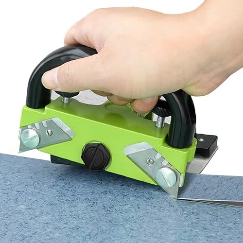 Gift Edian Laminatschneider, Vinylboden-/Dielenschneider Mit Hochscharfer Klinge, Höhenverstellbar Und Aus Langlebiger Aluminiumlegierung, Für PVC- Und Gummiböden, Bauwesen von Gift Edian