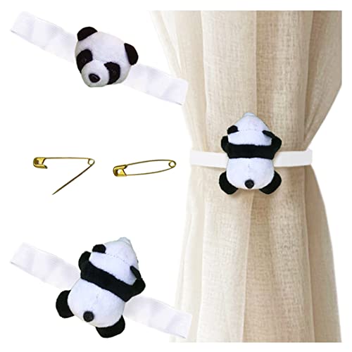 2 Stück Cartoon-Panda-Vorhang-Raffhalter, niedlicher Panda-Vorhanghalter, Vorhanghalter, Raffhalter, Vorhanghalter, Vorhanghalter, Raffhalter von Gift girl