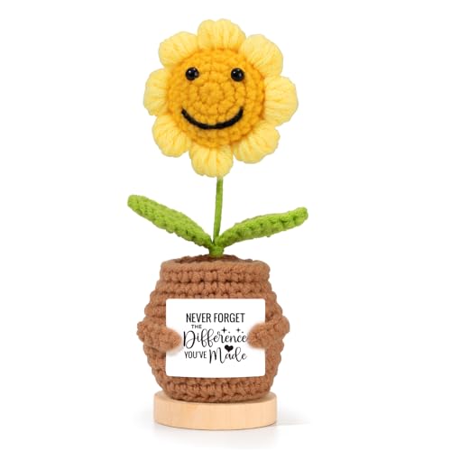 Inspirierende Geschenke für Frauen mit positiver Sonnenblumen-Puppe, gehäkelt, Dankeschön, Mitarbeitergeschenk in Großpackung, Muttertag, Geburtstag für Mutter, Freundin, Schwester, Kollegen, Chef Inspirierende Geschenke für Frauen mit positiver Sonnenblumen-Puppe, gehäkelt, Dankeschön, Mitarbeitergeschenk in Großpackung, Muttertag, Geburtstag für Mutter, Freundin, Schwester, Kollegen, Chef von GiftPeak