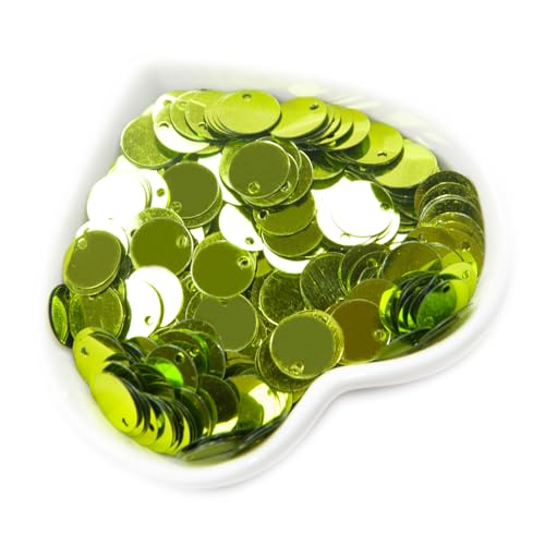 Flache runde Pailletten zum Basteln, 10 mm große Pailletten, lose Pailletten, hellgrüne Bastel-Pailletten, Kunststoff-Pailletten für DIY, Nähen, Applikationen, Stricken, Schmuckherstellung, Stickerei, Flache runde Pailletten zum Basteln, 10 mm große Pailletten, lose Pailletten, hellgrüne Bastel-Pailletten, Kunststoff-Pailletten für DIY, Nähen, Applikationen, Stricken, Schmuckherstellung, Stickerei, von Giftmeet
