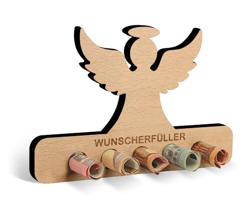 Giftota Engel Wunscherfüller Geldgeschenke Holz, Geldgeschenke Geburtstag Hochzeit Urlaub, Wunscherfüller Deko von Giftota