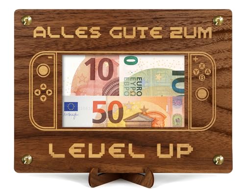 Giftota Gamer Geldgeschenk Holz, Jugendweihe Geschenke Junge, Zocker Geschenk, Geburtstag Geldgeschenk Verpackung mit Glückwunschkarte Giftota Gamer Geldgeschenk Holz, Jugendweihe Geschenke Junge, Zocker Geschenk, Geburtstag Geldgeschenk Verpackung mit Glückwunschkarte von Giftota