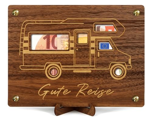 Giftota Geldgeschenk Reise - Camping mit Wohnmobil - Geburtstag Geldgeschenk Holz mit Grußkarten, Reise Geschenk, Urlaubskasse, Reisegutschein Geschenk Verpackung Giftota Geldgeschenk Reise - Camping mit Wohnmobil - Geburtstag Geldgeschenk Holz mit Grußkarten, Reise Geschenk, Urlaubskasse, Reisegutschein Geschenk Verpackung von Giftota